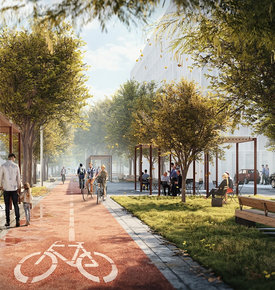 Novou lokalitu Smíchov City brzy doplní kvalitní veřejný prostor